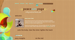 Desktop Screenshot of peaceomyoga.com